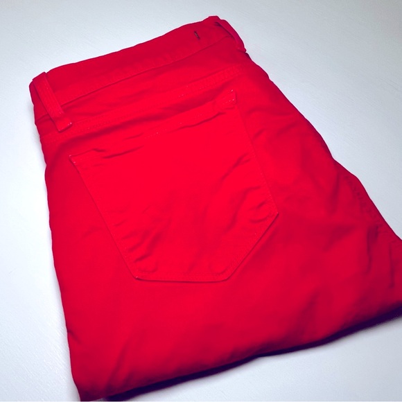 EUC Size 31 J Brand Skinny Leg Lipstick Pants Bright Red Skinny Pants 074 - Picture 3 of 11